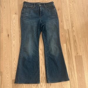 J. Crew Vintage Flare Dark  Blue Flare Jeans
